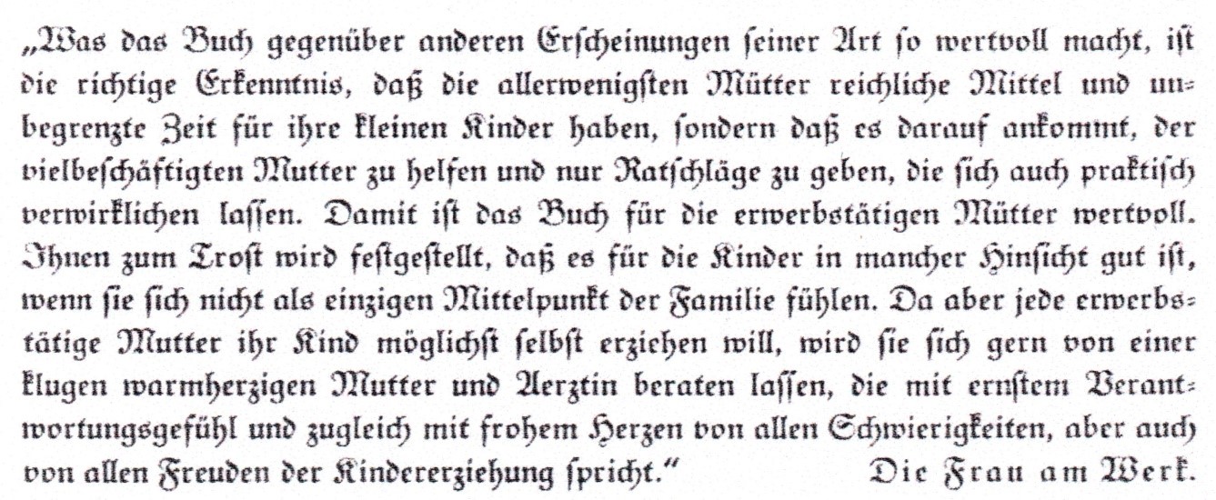 Abb. 14.2 Rezension in Die Frau am Werk