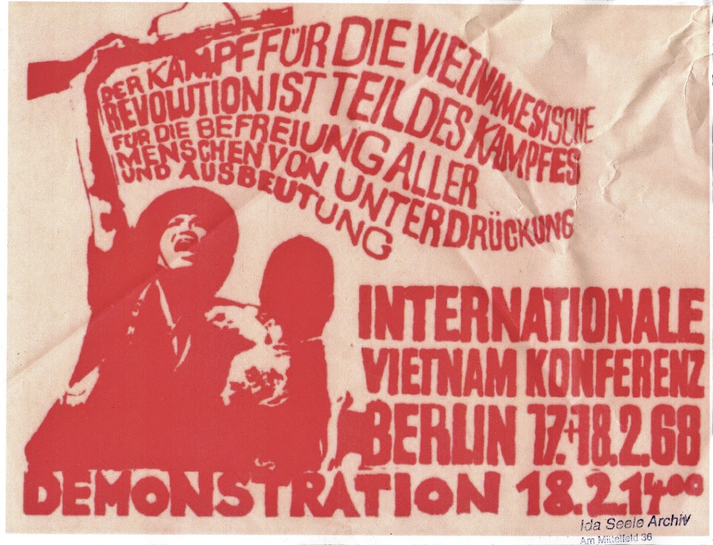 Abb. 1 Plakat für die Internationale Vietnam Konferenz